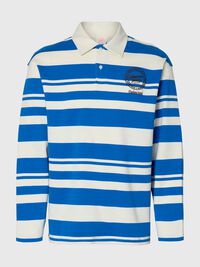 RELAXED FIT LANGARM-POLOSHIRT, Egret, highres