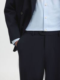220 LOOSE FIT  SUIT TROUSERS, Navy Blazer, highres