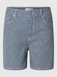 À RAYURES SHORTS EN JEAN, Medium Blue Denim, highres