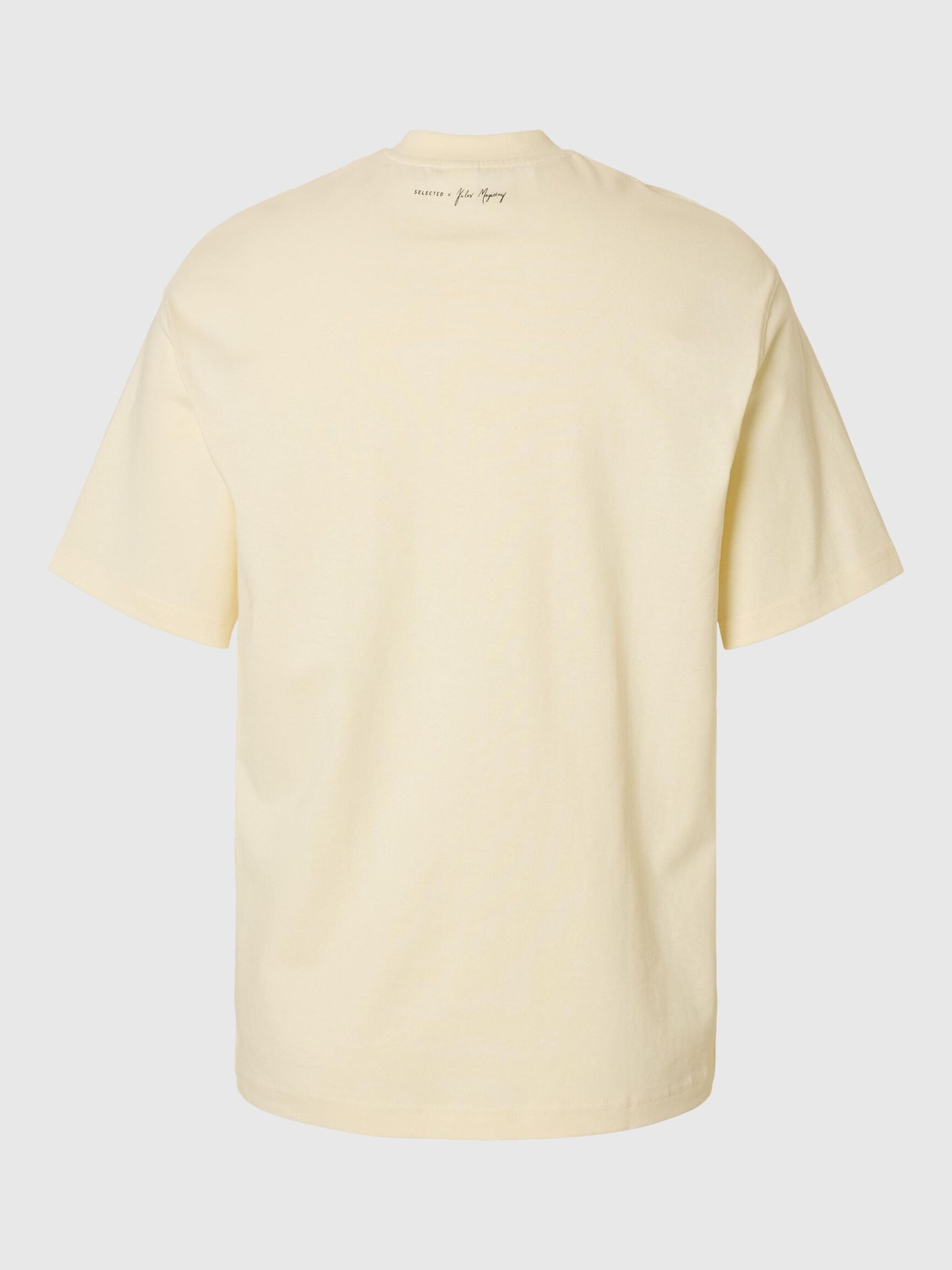 BEDRUKT T-SHIRT MET RONDE HALS, Egret, highres