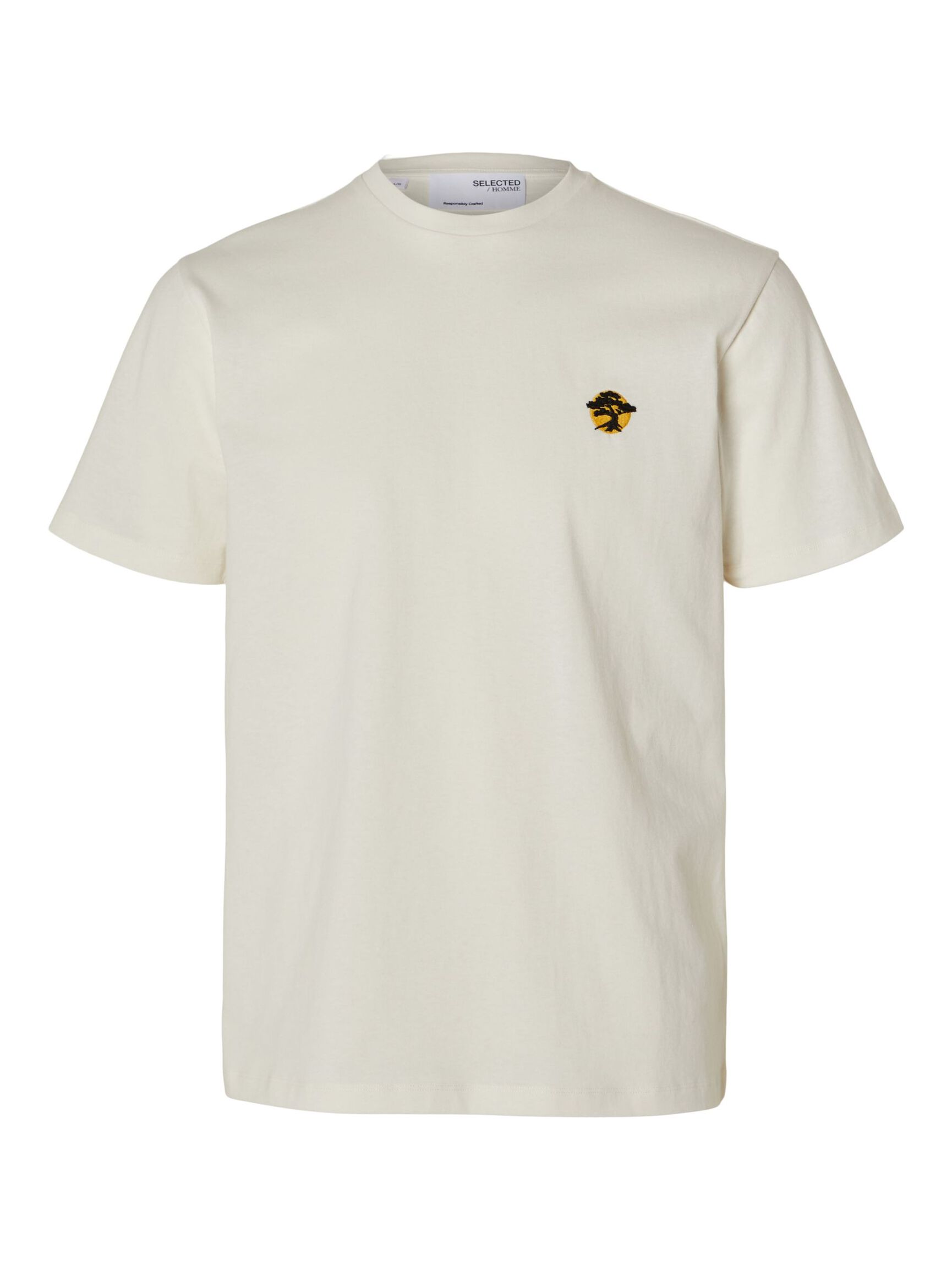 GEBORDUURD T-SHIRT, White Alyssum, highres