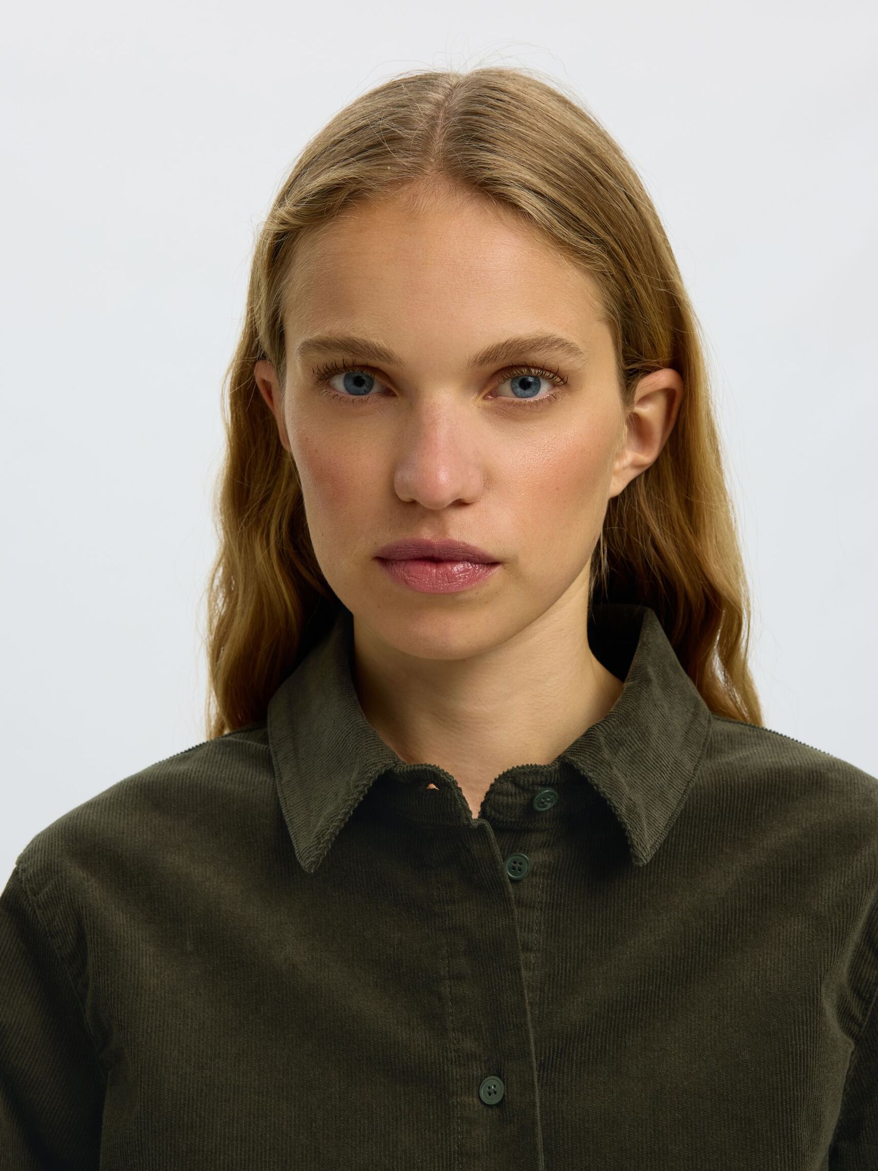 REGULAR FIT CORDUROY SHIRT, Deep Depths, highres