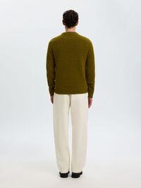 LONG-SLEEVED PULLOVER, Fir Green, highres