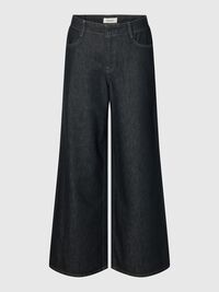 JEANS A GAMBA AMPIA, Dark Grey Denim, highres