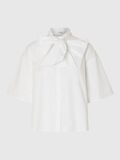 Selected KATOEN STRIK OVERHEMD MET KORTE MOUWEN, Bright White, highres - 16098128_BrightWhite_001.jpg
