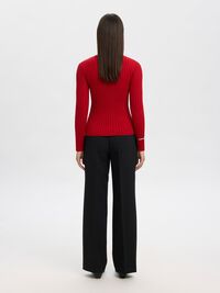VISCOSE BLEND KNIT, Equestrian Red, highres