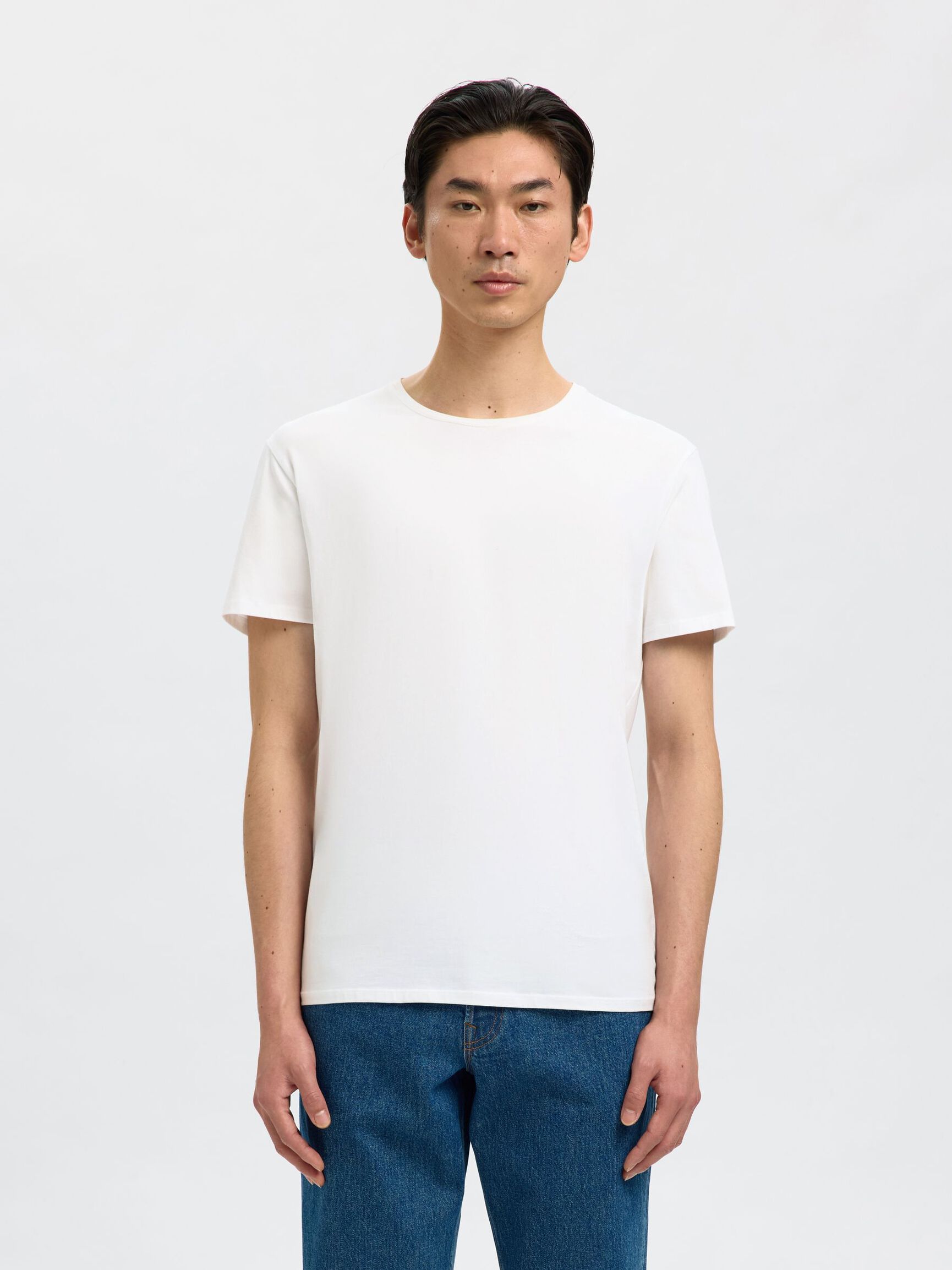 SHORT-SLEEVED T-SHIRT, Bright White, highres