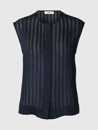 OVERSIZED FIT MOUWLOOS HEMD, Dark Sapphire, highres