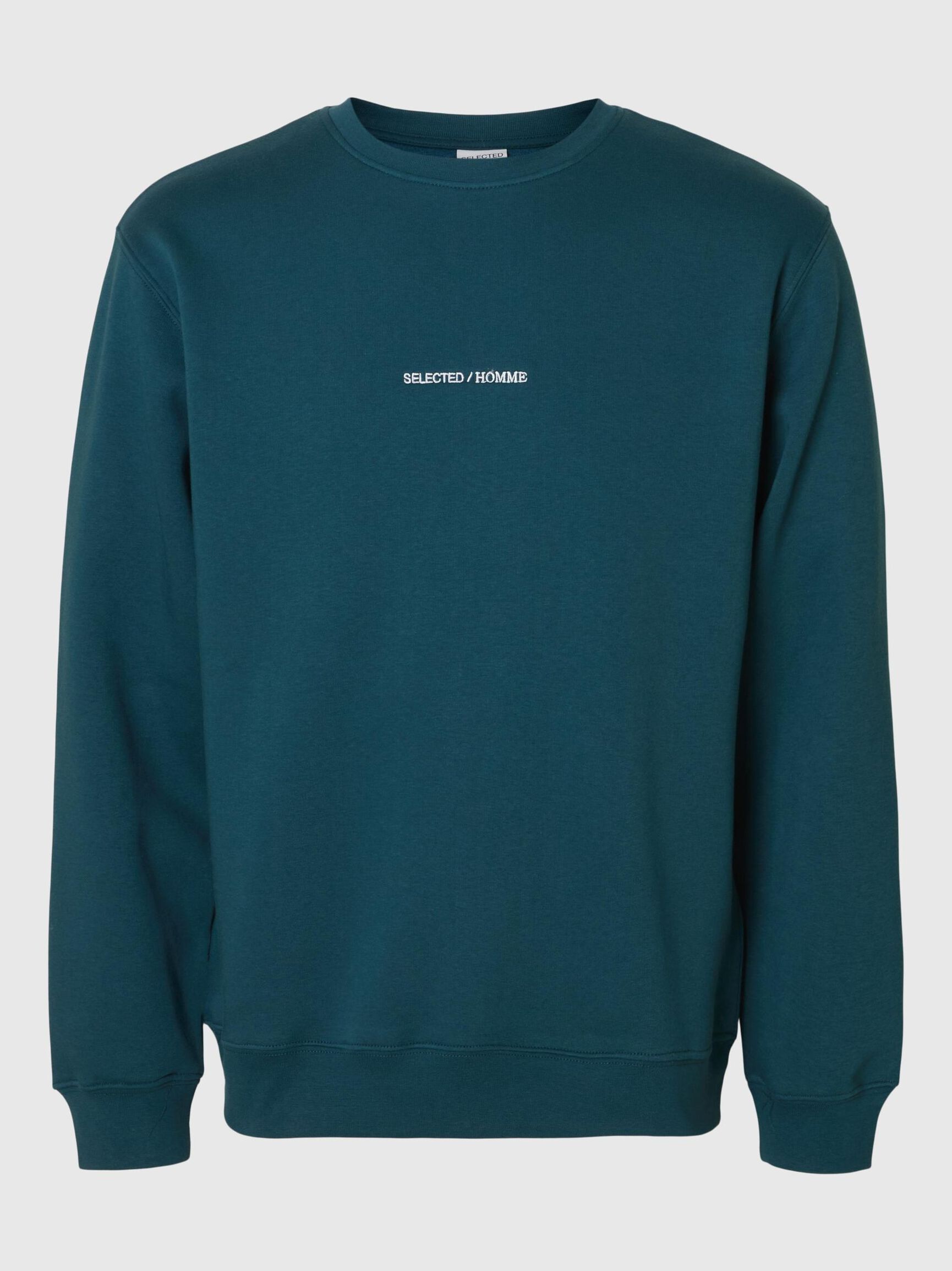 BESTICKTE SWEATSHIRT, Reflecting Pond, highres