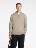 Selected 100% MERINO WOOL HALF-ZIP JUMPER, Kelp, highres - 16094655_Kelp_003.jpg