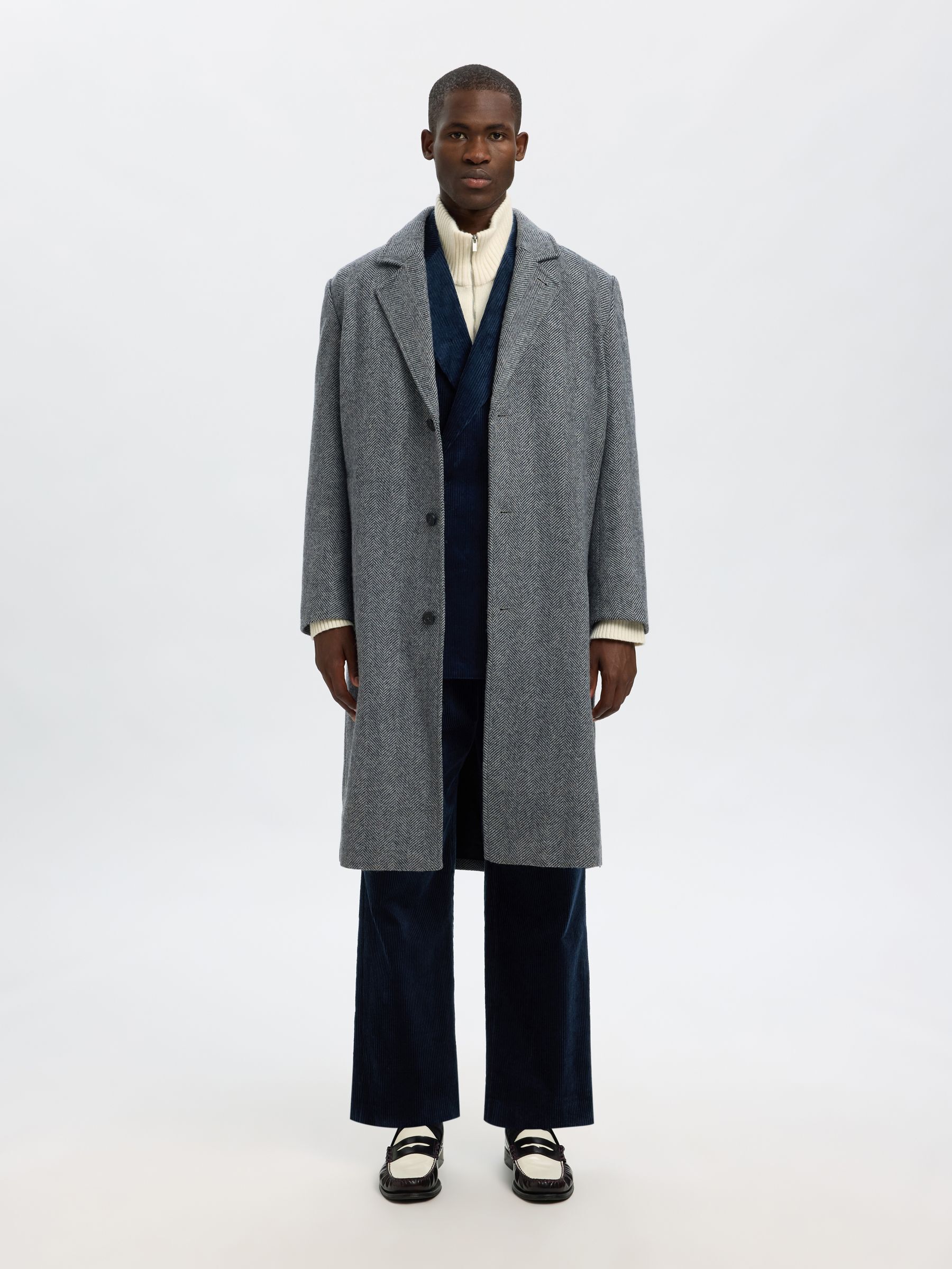 CORD ZWEIREIHIGER BLAZER, Dark Petrol, highres