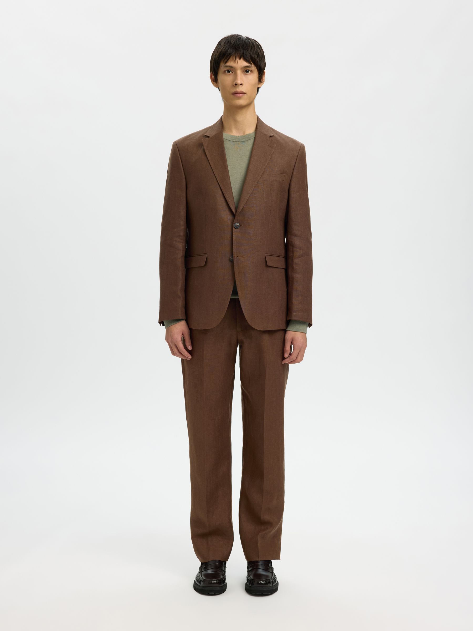 REGULAR FIT LINEN BLAZER, Delicioso, highres