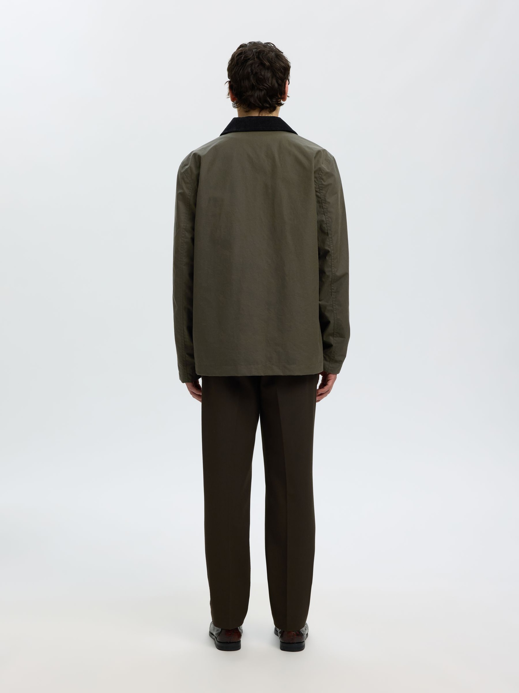 WAXED COTTON JACKET, Grape Leaf, highres