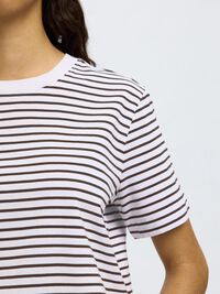 STRIPED BOXY FIT T-SHIRT, Delicioso, highres