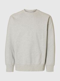 RELAXED FIT SWEATSHIRT, Light Grey Melange, highres