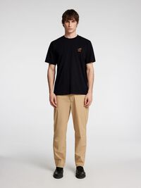 BESTICKTES T-SHIRT, Black, highres