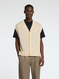 Selected 100% MERINOWOL GEBREID GILET, Angora, highres - 16097815_Angora_003.jpg