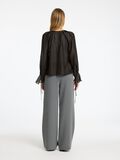 Selected DETAILED LONG SLEEVED BLOUSE, Black, highres - 16097763_Black_004.jpg