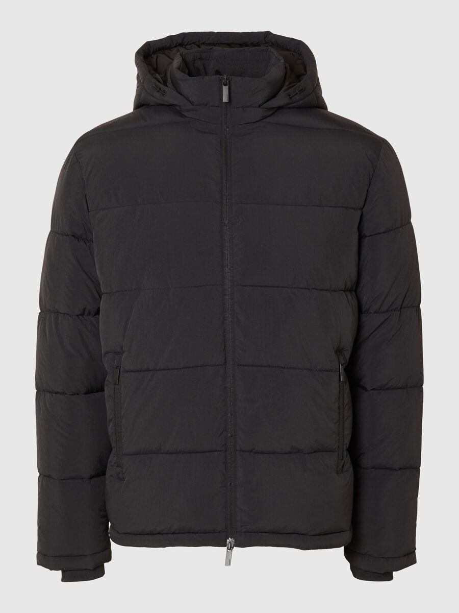 Selected KAPUZEN WATTIERTE JACKE, Black, highres - 16089957_Black_001.jpg