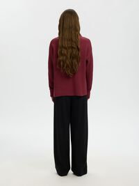 OVERSIZED PULLOVER, Tawny Port, highres