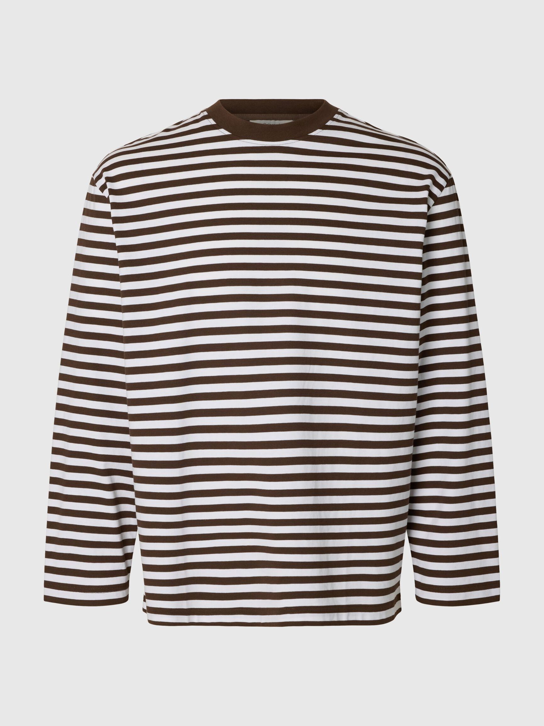 RELAXED FIT LONG-SLEEVED T-SHIRT, Demitasse, highres