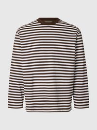 RELAXED FIT LONG-SLEEVED T-SHIRT, Demitasse, highres