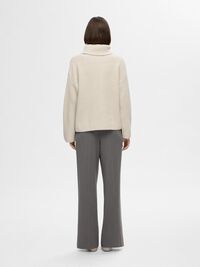 OVERSIZE GROBSTRICKPULLOVER, Birch, highres