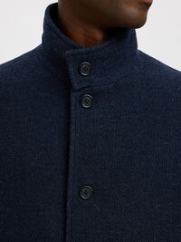 WOOL BLEND JACKET, Sky Captain, highres