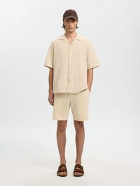 REGULAR FIT SHORTS, Oatmeal, highres