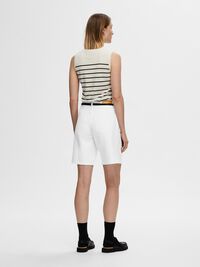 DENIM BERMUDA SHORTS, Snow White, highres