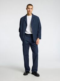 HYBRID COTTON BLAZER, Outer Space, highres