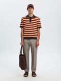 Selected SHORT SLEEVED KNITTED POLO SHIRT, Chocolate Torte, highres - 16100181_ChocolateTorte_1238654_008.jpg