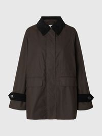 WAXED COTTON JACKET, Delicioso, highres
