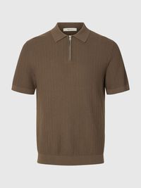 À FERMETURE ÉCLAIR POLO, Chocolate Chip, highres