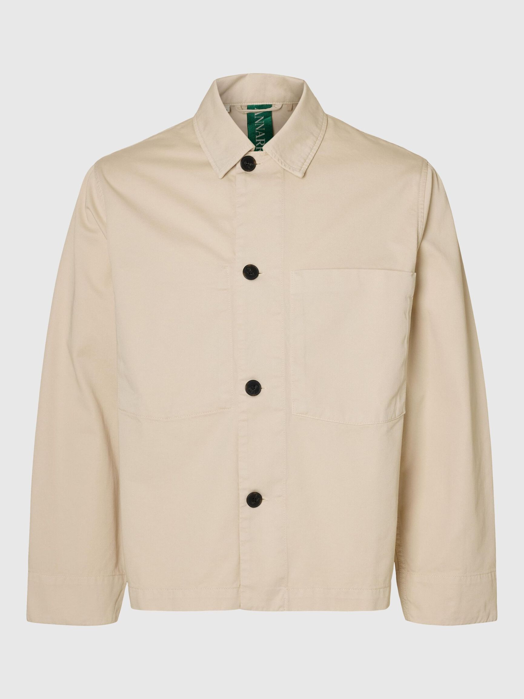 RELAXED FIT OVERSHIRT, Birch, highres