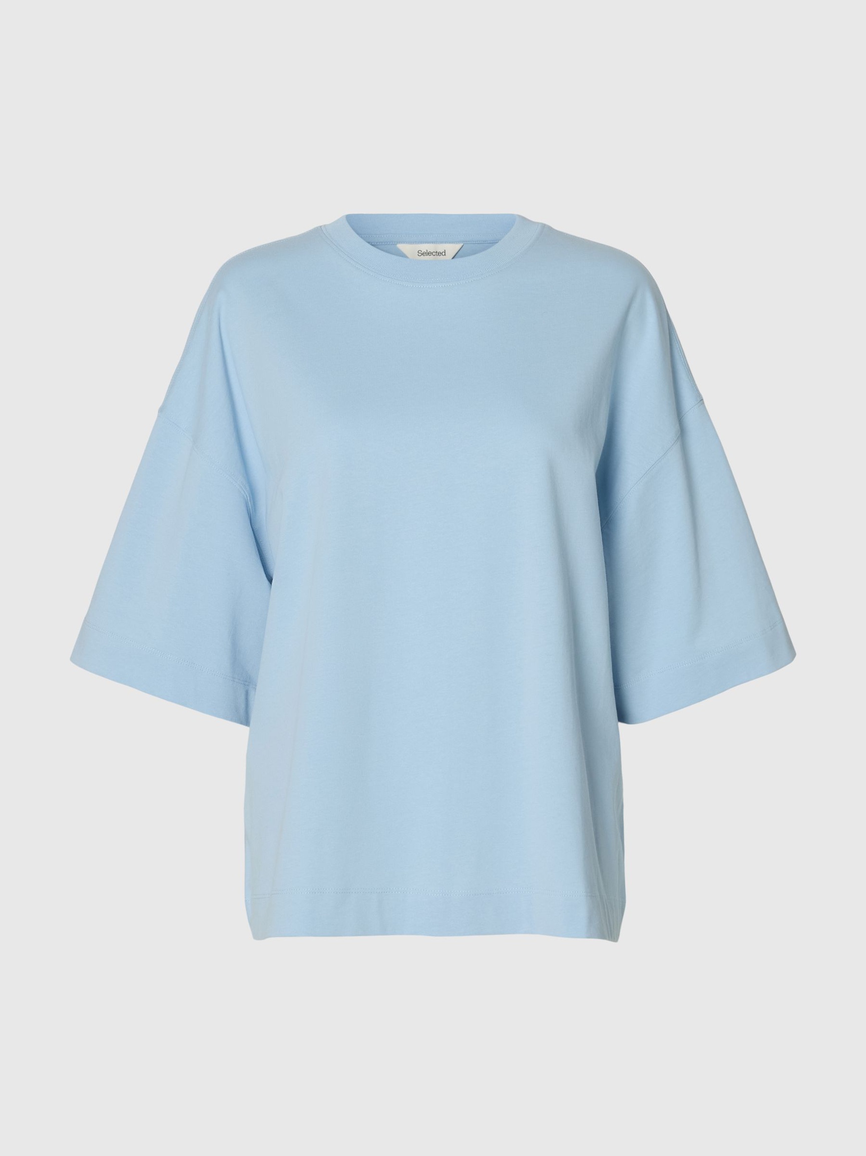 ESSENTIAL OVERSIZED T-SHIRT, Cashmere Blue, highres