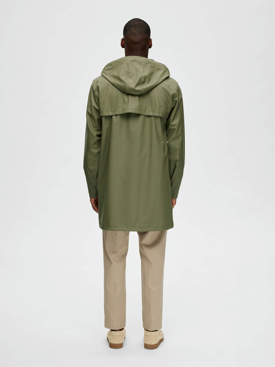 Selected WATERPROOF RAIN JACKET, Deep Lichen Green, highres - 16088310_DeepLichenGreen_004.jpg