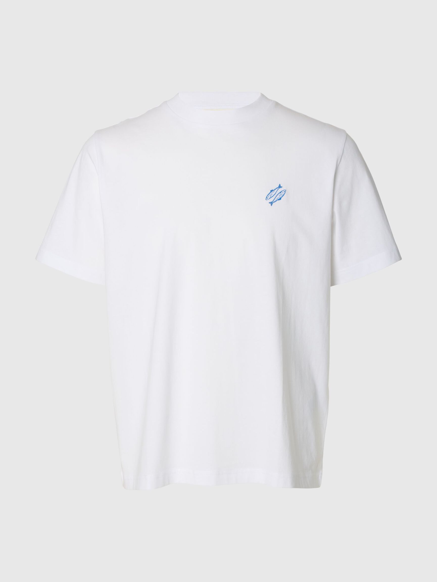 EMBROIDERED T-SHIRT, Bright White, highres