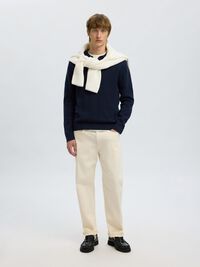 STRUKTURERET BOMULD POLO, Sky Captain, highres