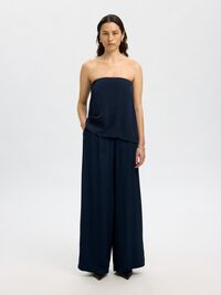 VISCOSE WIDE-LEG TROUSERS, Dark Sapphire, highres
