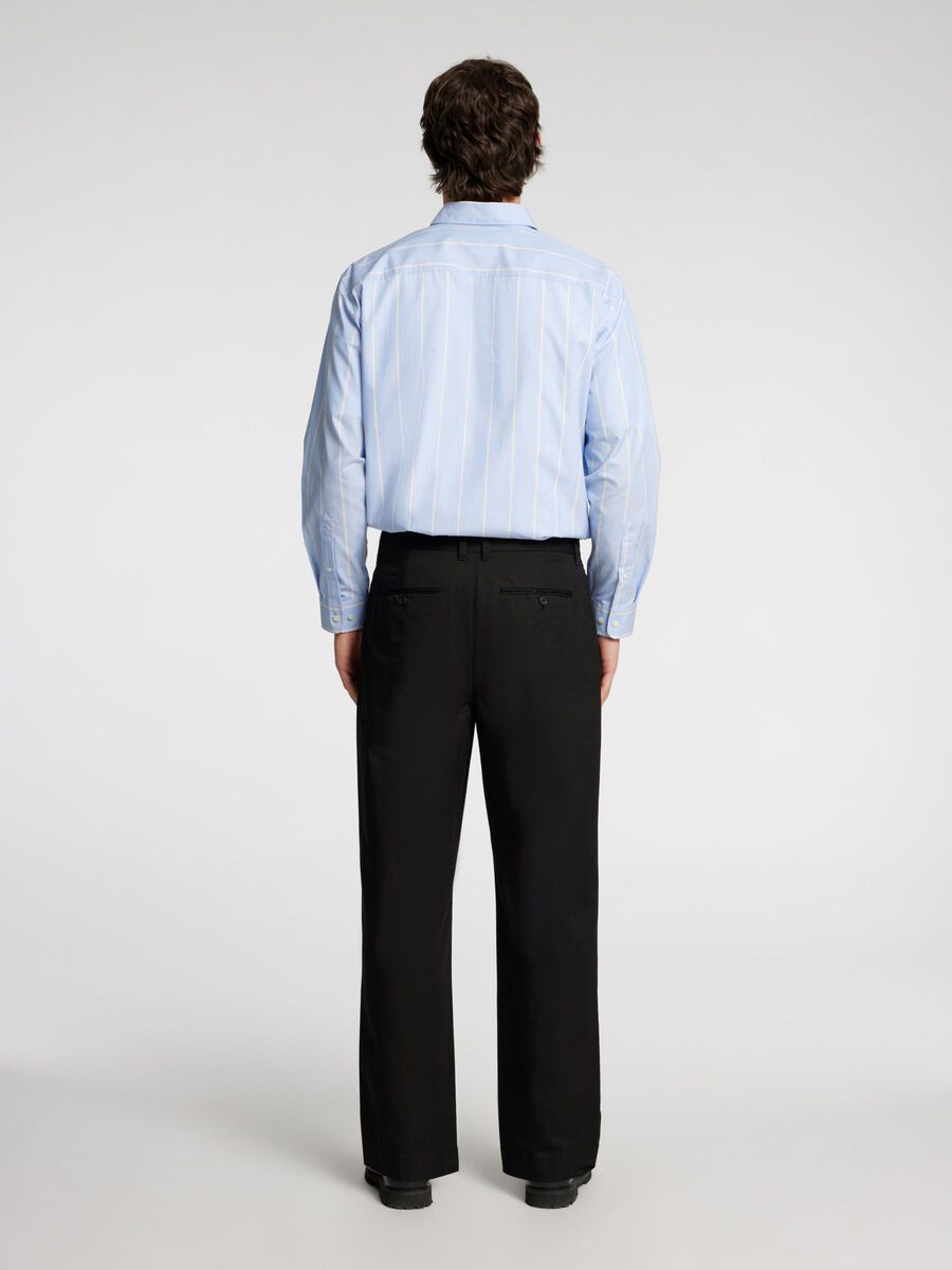 Selected PLEATED LOOSE-FIT TROUSERS, Black, highres - 16097542_Black_004.jpg