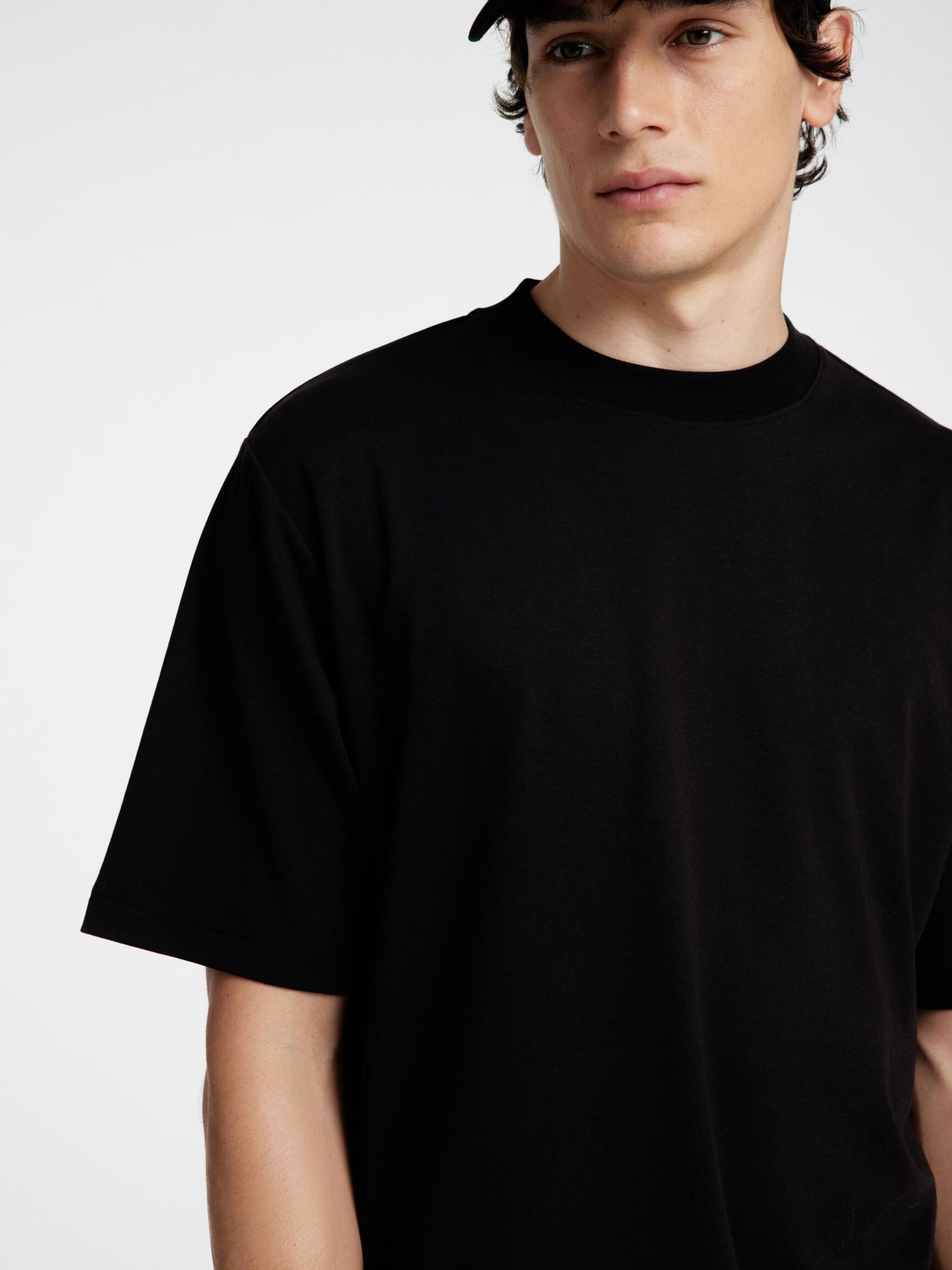 RELAXED FIT T-SHIRT, Black, highres