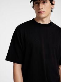 RELAXED FIT T-SHIRT, Black, highres