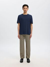 RELAXED FIT KURZARM T-SHIRT, Navy Blazer, highres