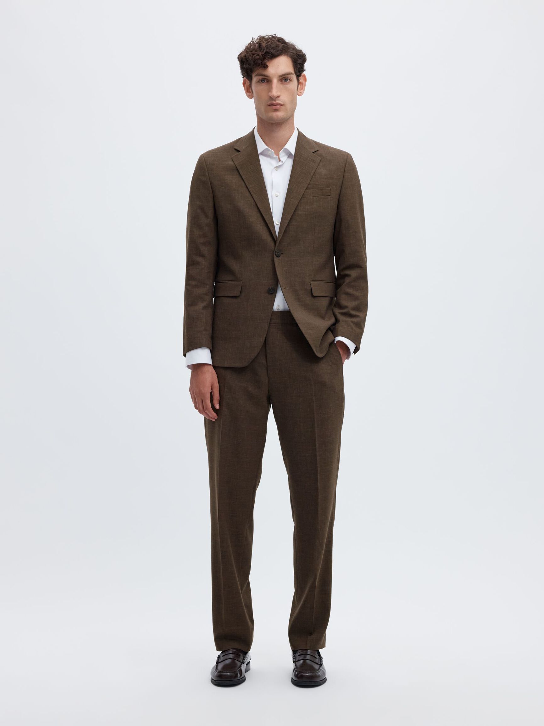 REGULAR FIT SUIT TROUSERS, Delicioso, highres