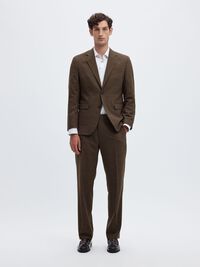 REGULAR FIT SUIT TROUSERS, Delicioso, highres
