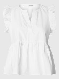 RUFFLED  TOP, Snow White, highres