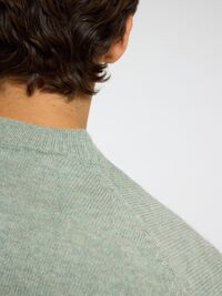 100% WOOL JUMPER, Iceberg Green, highres