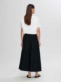 HIGH WAISTED MAXI SKIRT, Black, highres