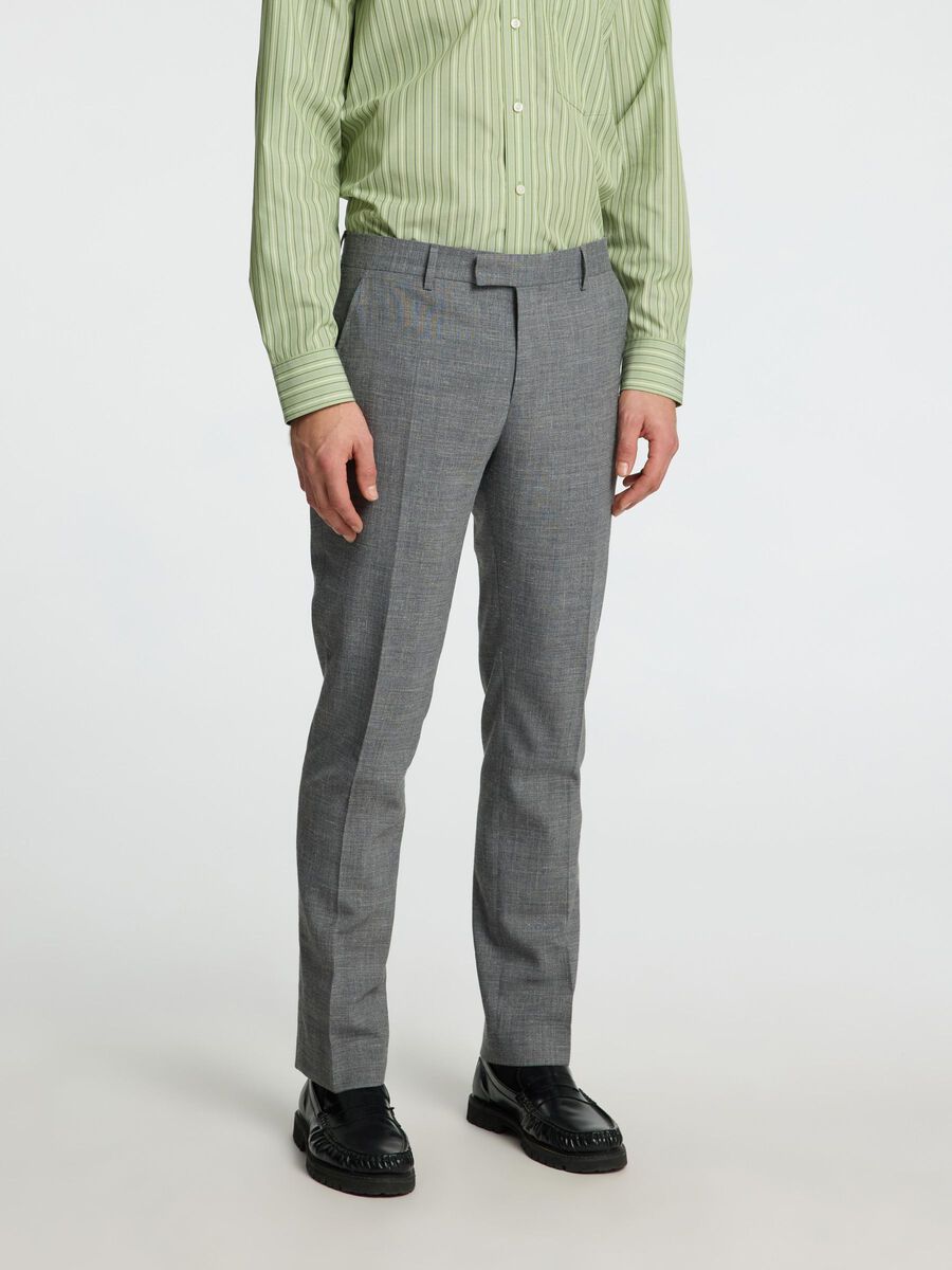 Selected SLIM FIT ANZUGHOSE, Grey, highres - 16087871_Grey_003.jpg